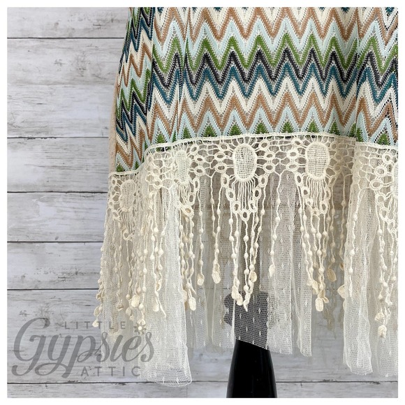 Ryu Miss-oni Chevron and Lace Tunic - Picture 2 of 13